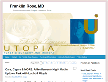 Tablet Screenshot of drfranklinrosemd.com
